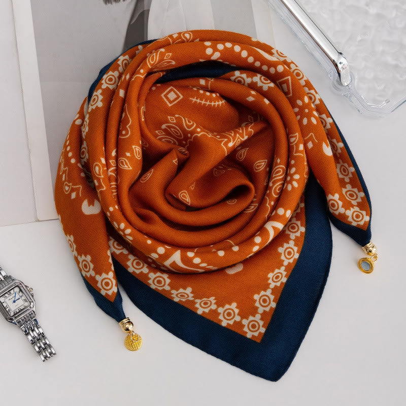 Women's Elegant Retro Rose Polka Dot Square Magnetic Cravat - Style #44 - image 42