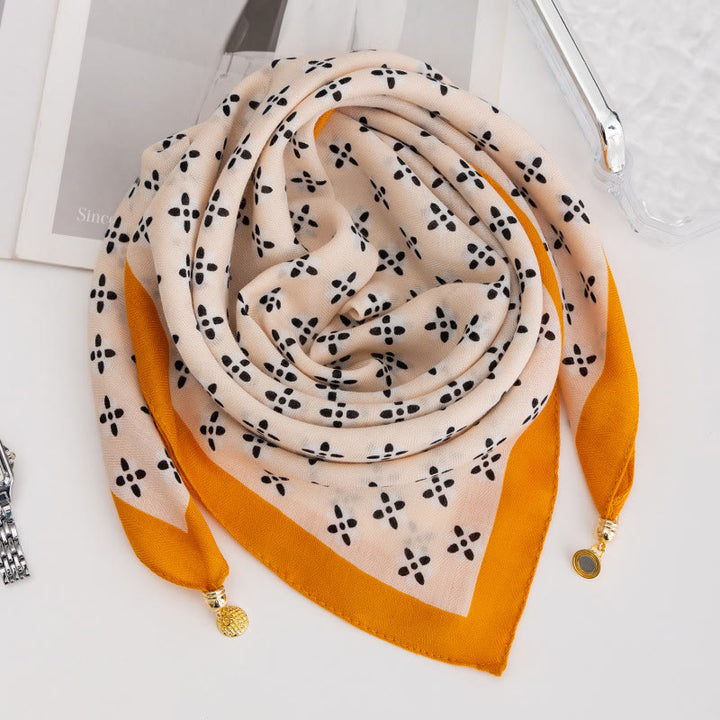 Women's Elegant Retro Rose Polka Dot Square Magnetic Cravat - Style #43 - image 41