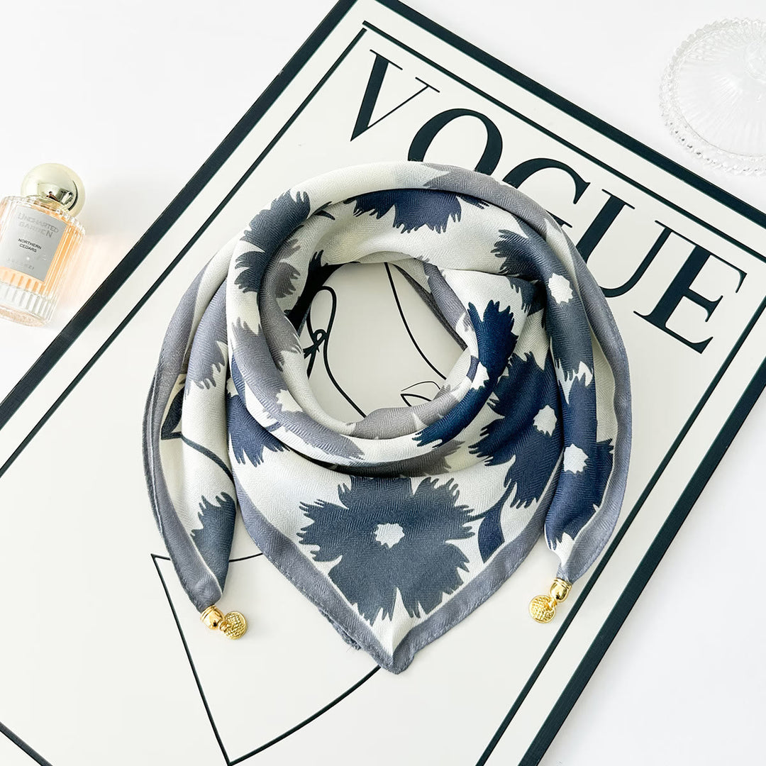 Women's Elegant Retro Rose Polka Dot Square Magnetic Cravat - Style #56 - image 55