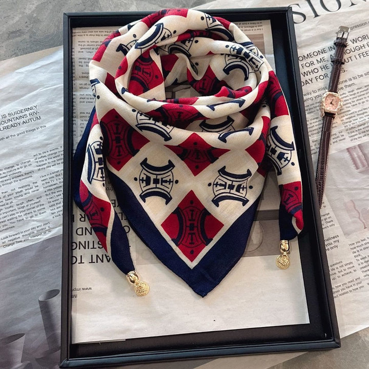 Women's Elegant Retro Rose Polka Dot Square Magnetic Cravat - Style #55 - image 54