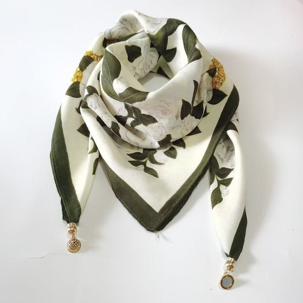 Women's Elegant Retro Rose Polka Dot Square Magnetic Cravat - Style #62 - image 61