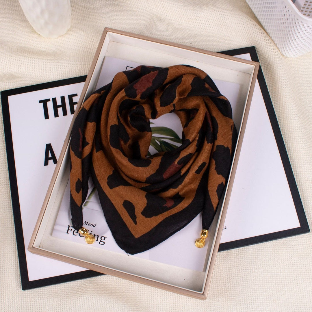 Women's Elegant Retro Rose Polka Dot Square Magnetic Cravat - Style #60 - image 59