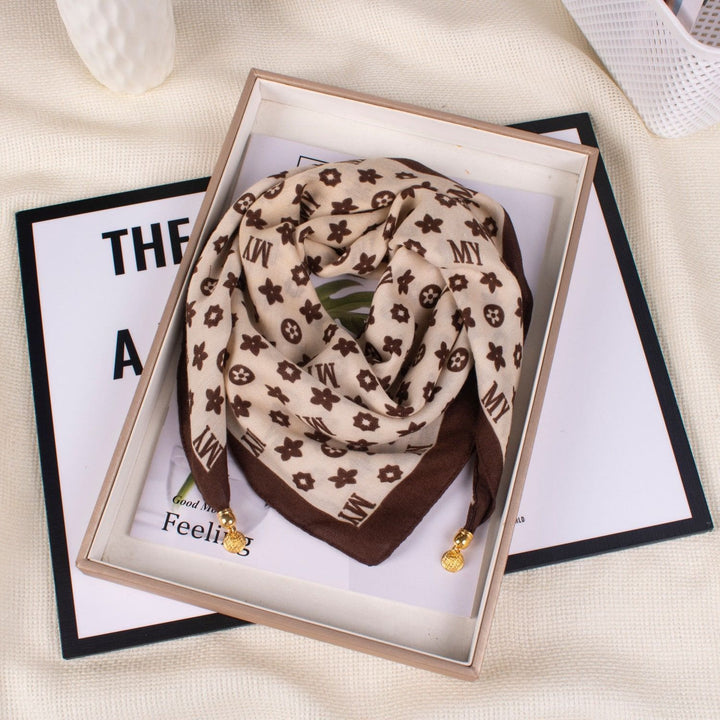 Women's Elegant Retro Rose Polka Dot Square Magnetic Cravat - Style #61 - image 60