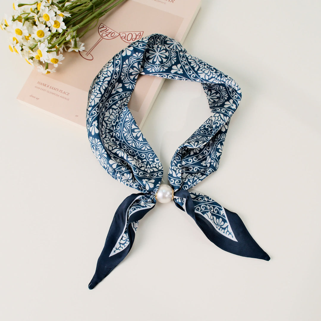 Women's Elegant Retro Pattern Square Scarf - Style #21 - image 21