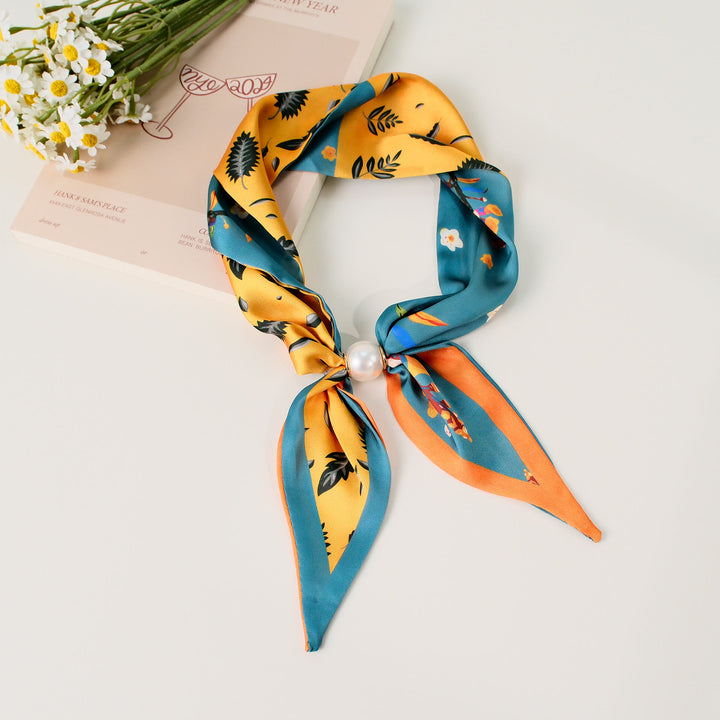 Women's Elegant Retro Pattern Square Scarf - Style #19 - image 19