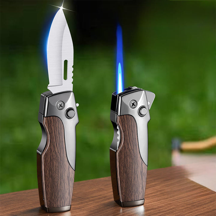 2-in-1 Multifunctional Folding Knife Straight Jet Lighter - image 7