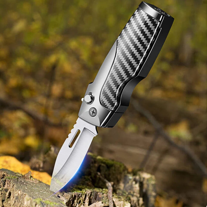 2-in-1 Multifunctional Folding Knife Straight Jet Lighter - image 3
