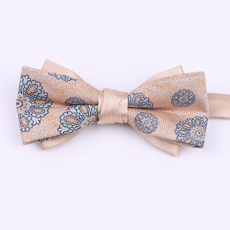 Men's Diverse Patterned Fabric Bow Tie - Style #7 - image 6