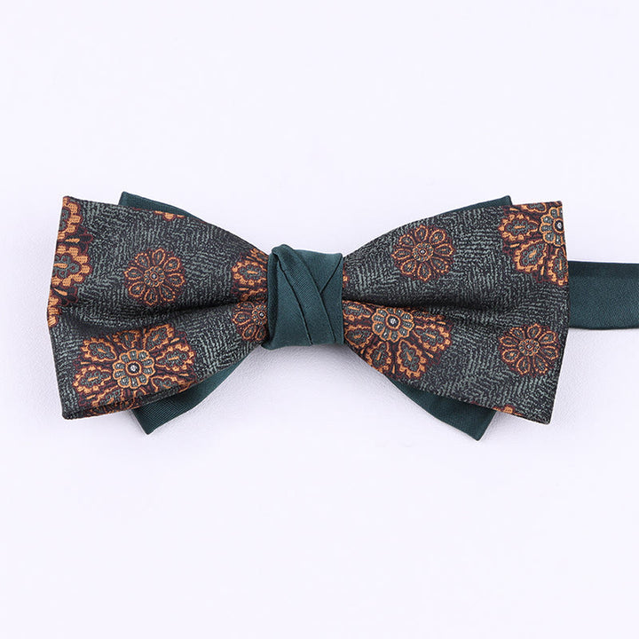 Men's Diverse Patterned Fabric Bow Tie - Style #8 - image 7