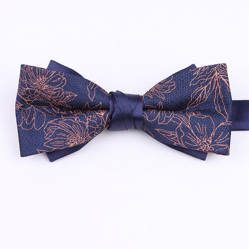 Men's Diverse Patterned Fabric Bow Tie - Style #6 - image 5
