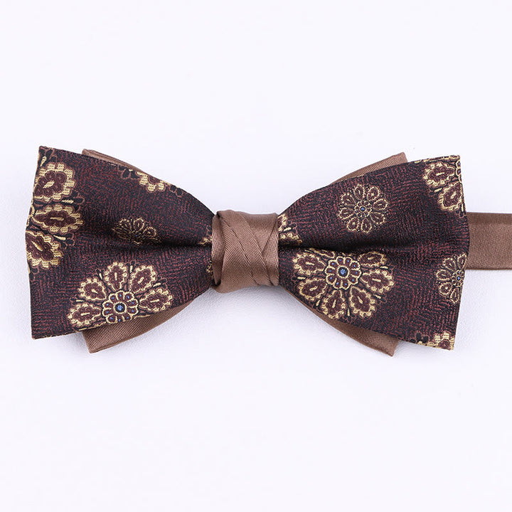 Men's Diverse Patterned Fabric Bow Tie - Style #9 - image 8