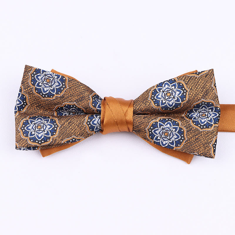 Men's Diverse Patterned Fabric Bow Tie - Style #11 - image 10