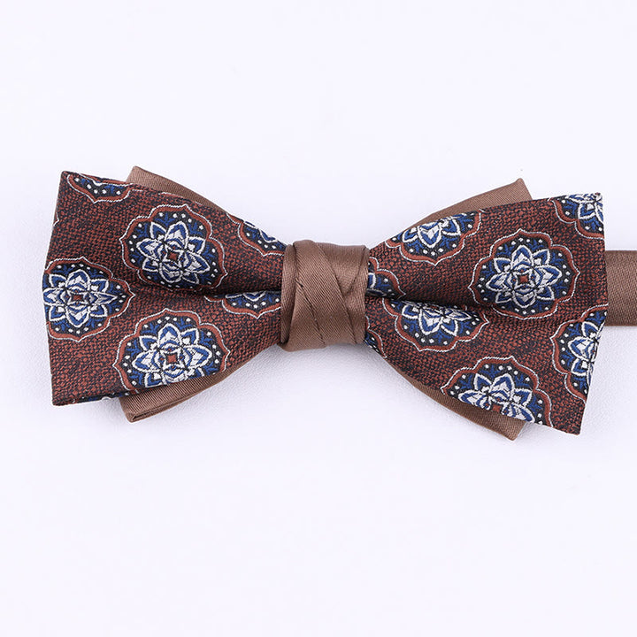Men's Diverse Patterned Fabric Bow Tie - Style #12 - image 11
