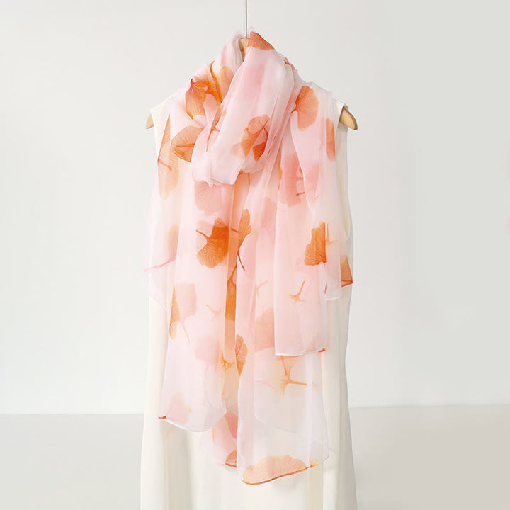 Women's Floral Art Print Lightweight Flowy All-Season Scarf - image 13