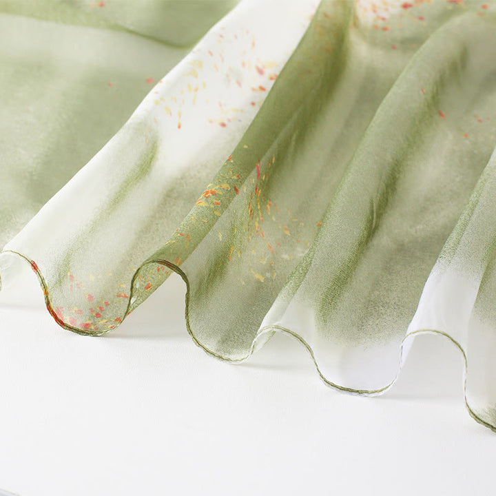 Women's Floral Art Print Lightweight Flowy All-Season Scarf - image 3