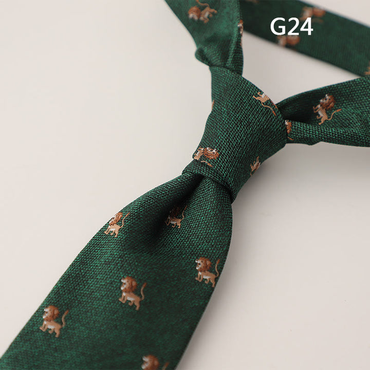 Men's Ornate Patterned Silk-Like Fabric Neckties - Style #24 - image 50