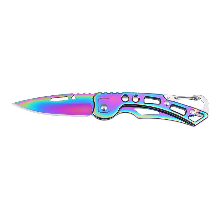 Colorful Practical Multi-Functional Folding Knife EDC-Tool Keychain - Colorful - image 2
