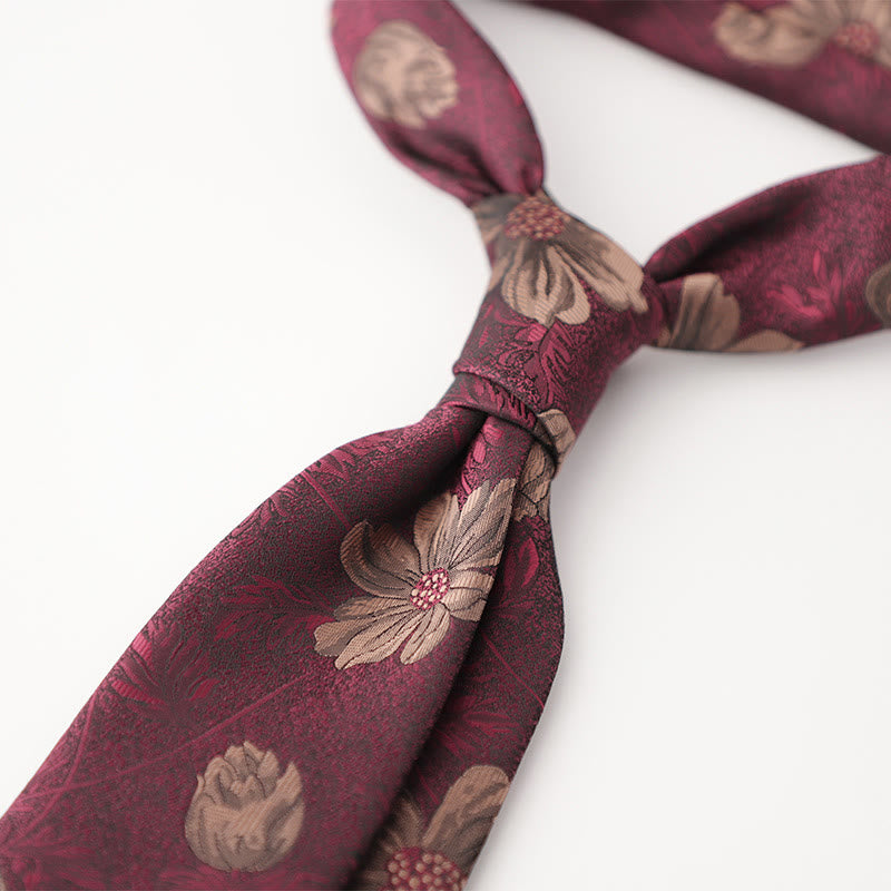 Men's Ornate Patterned Silk-Like Fabric Neckties - image 9