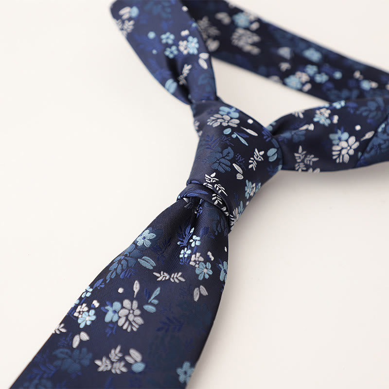 Men's Ornate Patterned Silk-Like Fabric Neckties - image 43