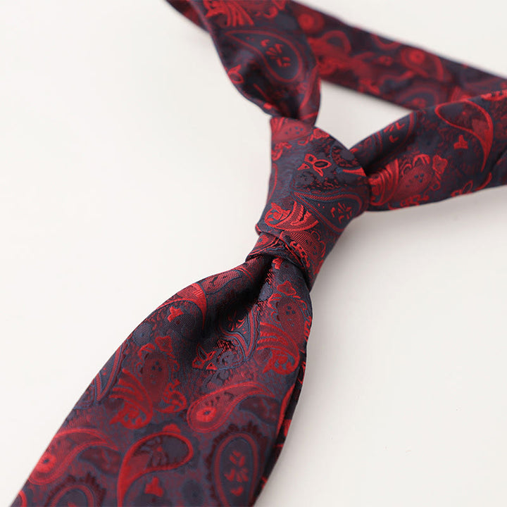 Men's Ornate Patterned Silk-Like Fabric Neckties - image 47