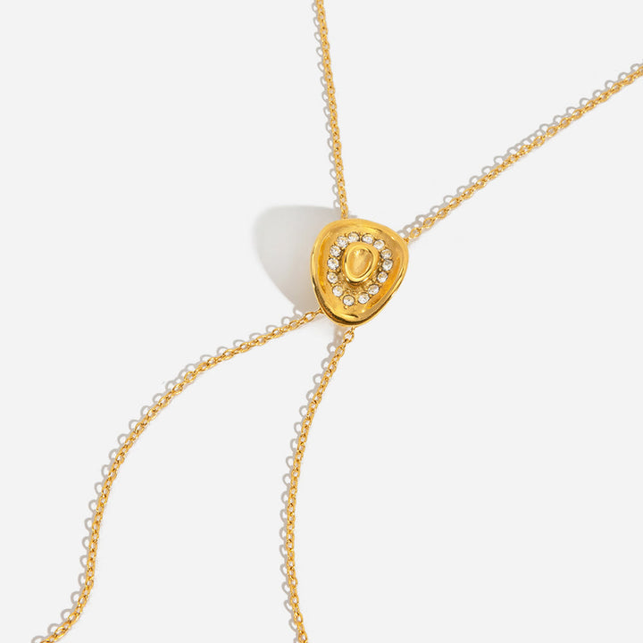 Shine Rhinestone Western Cowboy Hat-Shape Necklace - image 7