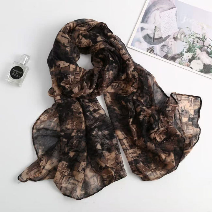 Women's Oil Painting Dyeing Summer Sunscreen Scarf - Style #4 - image 3