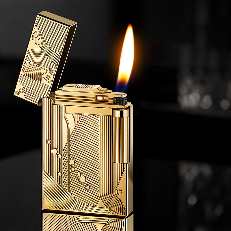 Luxury Line Carving Alloy Butane Lighter - image 0