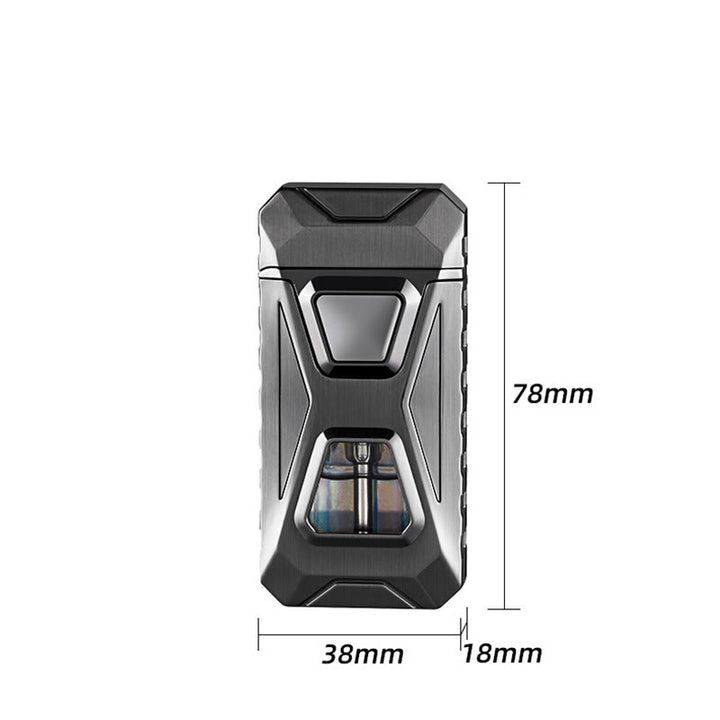 Four Ignition Methods Intelligent Dual Flame Charging & Inflatable Lighter - image 4
