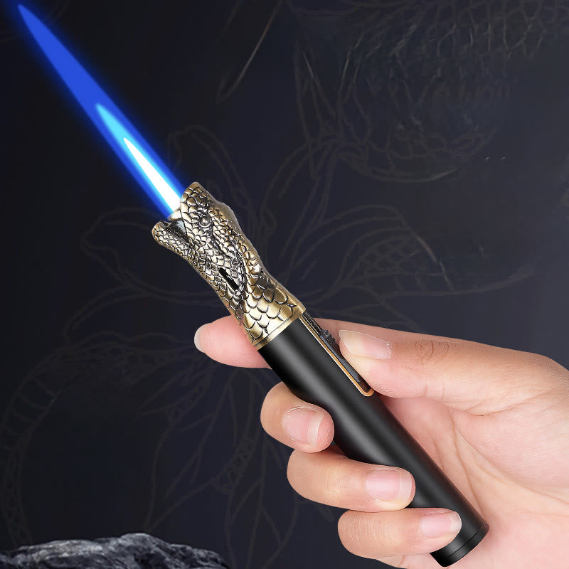Eagle Head Relief Straight Flame Butane Lighter - image 1