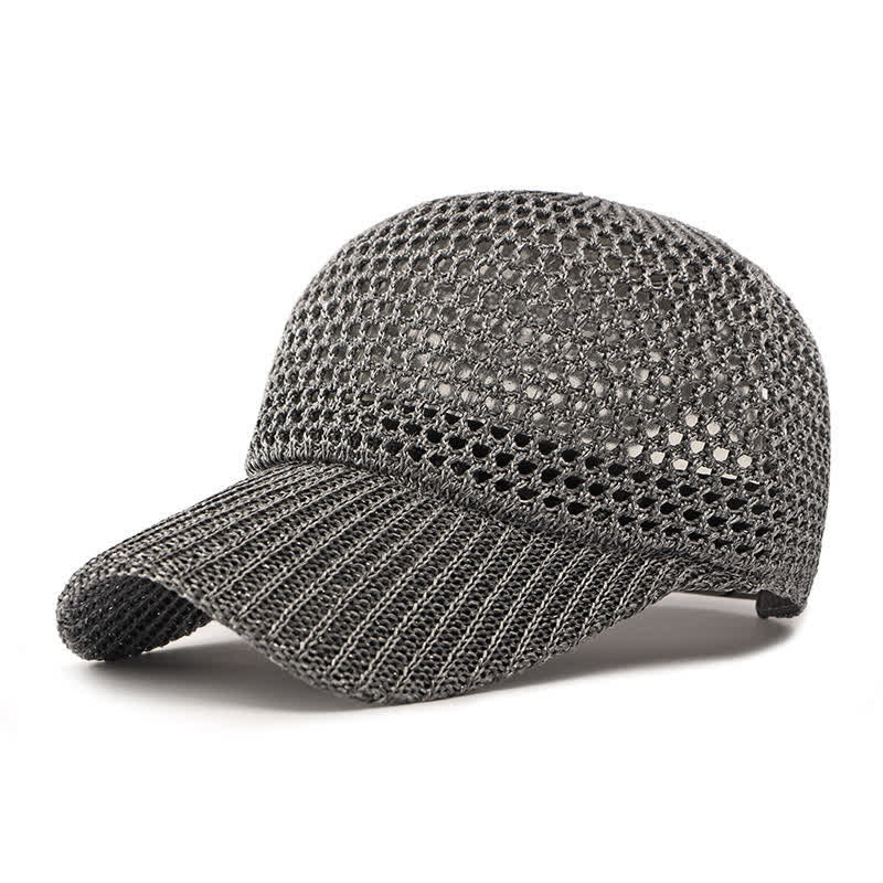 Casual Lightweight Classic Mesh Summer Baseball Cap - Gray - M (22"-22 7/8") - image 0