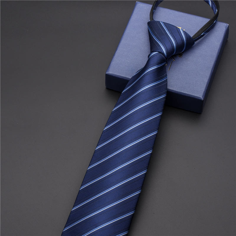 Men's Vintage Printed Necktie With Carved Tie Clip - Style #17 - Silver - image 22