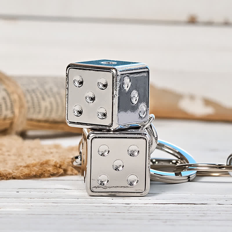 Playful Mini Dice Refillable Pocket Lighter Keychain - image 3