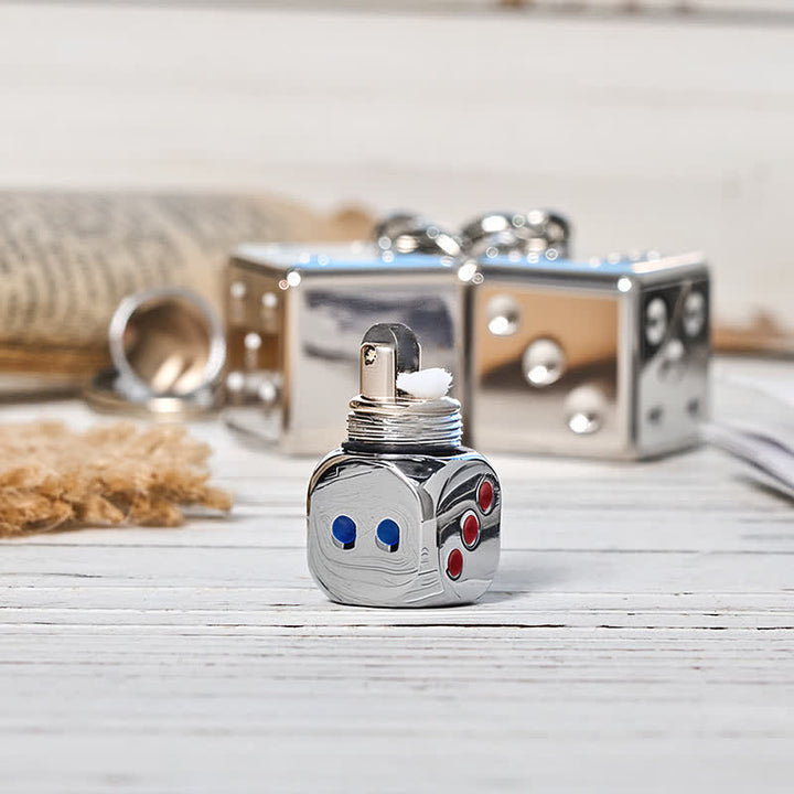 Playful Mini Dice Refillable Pocket Lighter Keychain - image 2