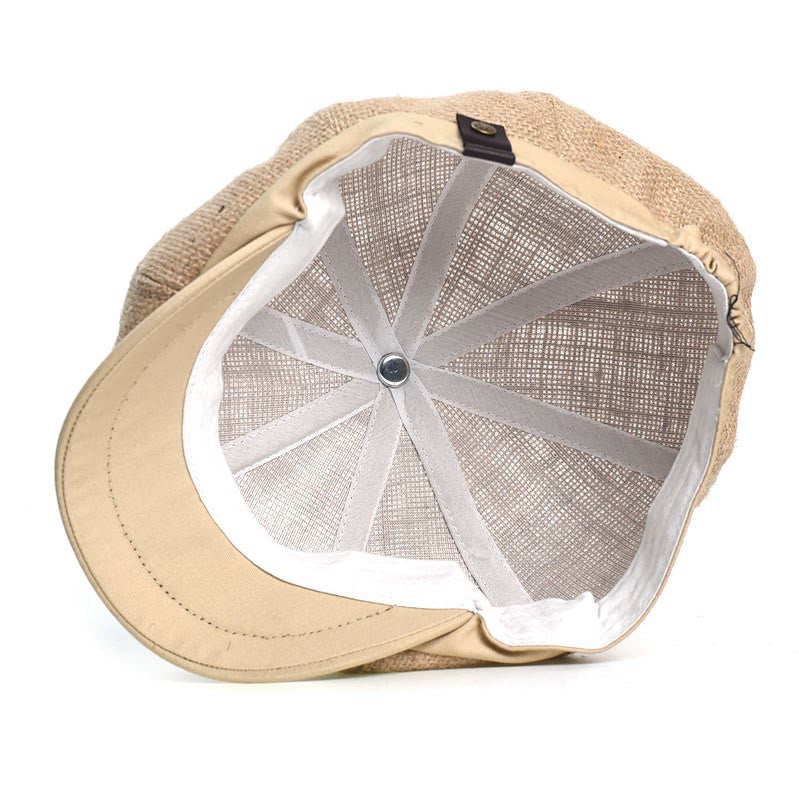 Artistic Retro British Style Breathable Octagonal Beret Hat - image 1