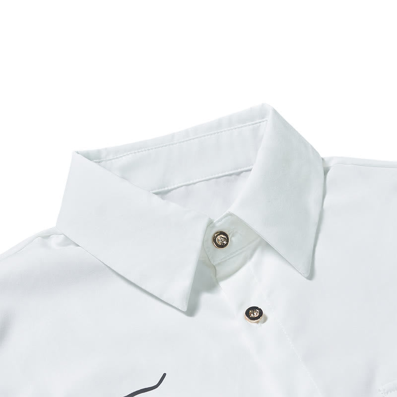 Men's Western Style Bull & Arrow Printed Double Chest Pockets Shirt - image 4
