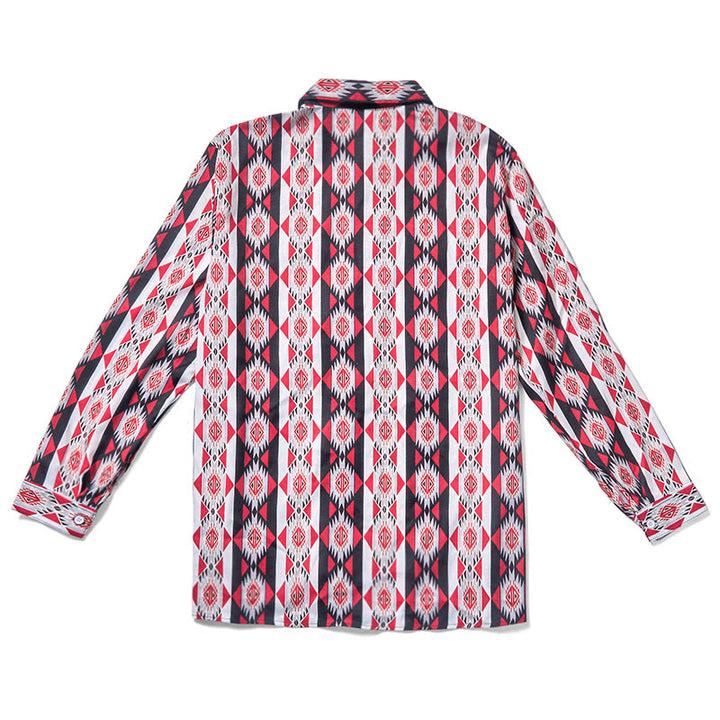 Men's Navajo Geometric Printed Western Cowboy Shirt - image 5