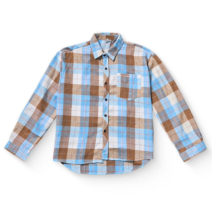 Men's Retro Checkered Western Cowboy Long Sleeved Shirt - image 6