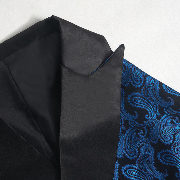 Men's Retro Paisley Jacquard Double Breasted Vest - image 9