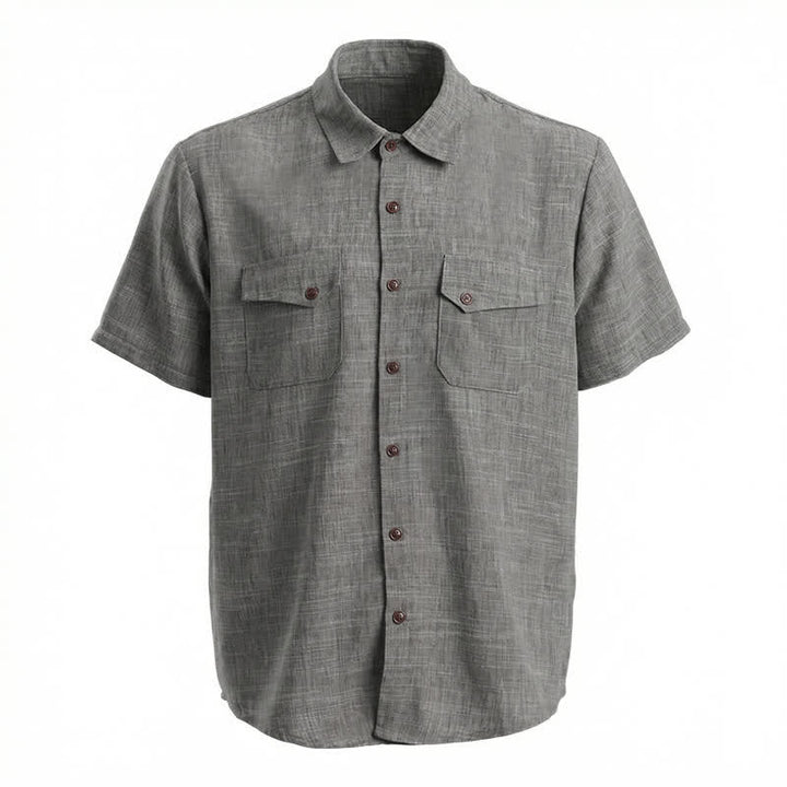 Men's Western Style Casual Shirt With Chest Pockets - image 8