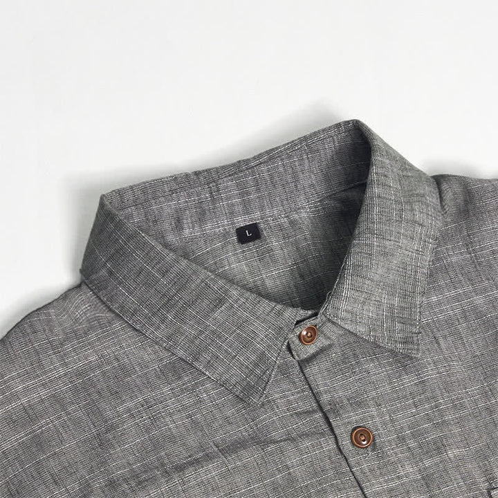 Men's Western Style Casual Shirt With Chest Pockets - image 10