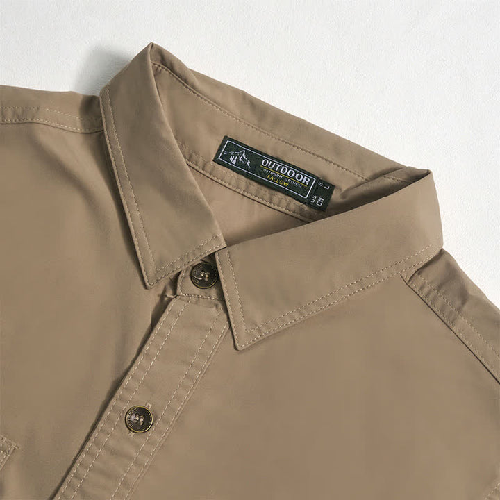 Men's Summer Workwear Cowboy Shirt With Chest Pockets - image 8