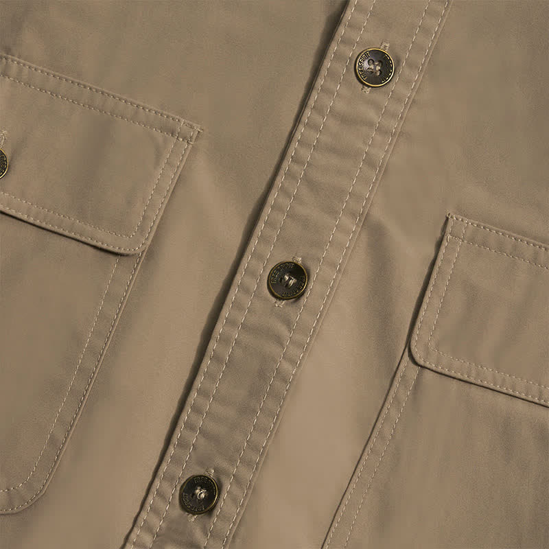 Men's Summer Workwear Cowboy Shirt With Chest Pockets - image 10