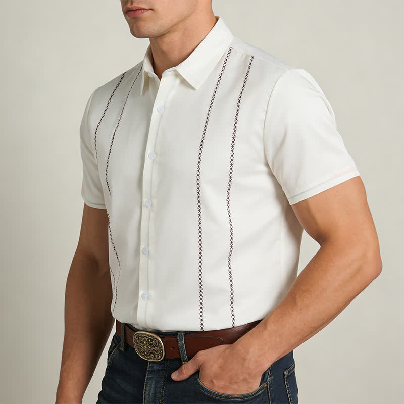 Men's Summer Casual 3D Printed Short Sleeved Shirt - image 2