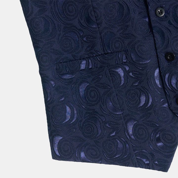Men's Paisley Patterned Three Pockets Suit Vest - image 6