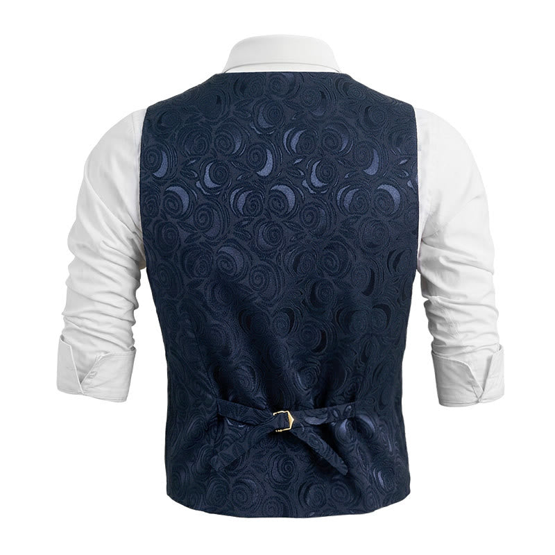 Men's Paisley Patterned Three Pockets Suit Vest - image 4