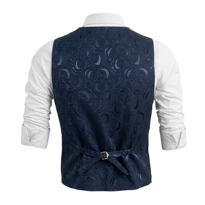 Men's Paisley Patterned Three Pockets Suit Vest - image 4