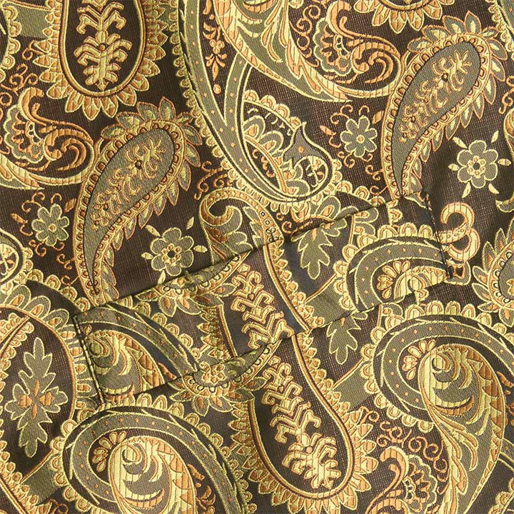 3Pcs Men's Fashion Jacquard Paisley Pattern Vest Set - image 10