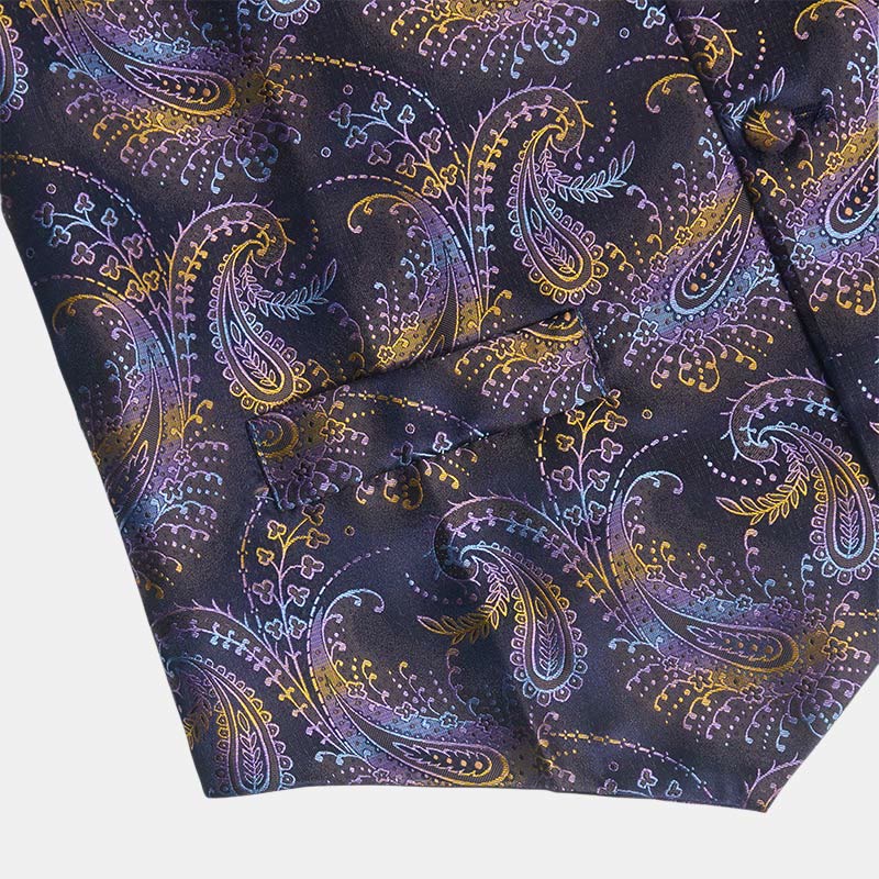3Pcs Men's Retro Paisley Pattern Dress Vest Set - image 11