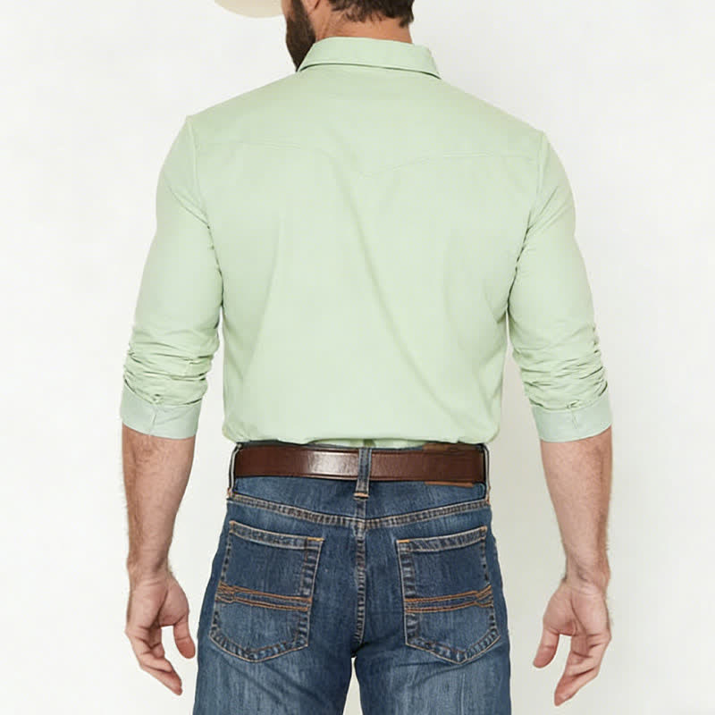 Men's Baroque Scroll 3D Printed Western Long Sleeves Shirt - image 1