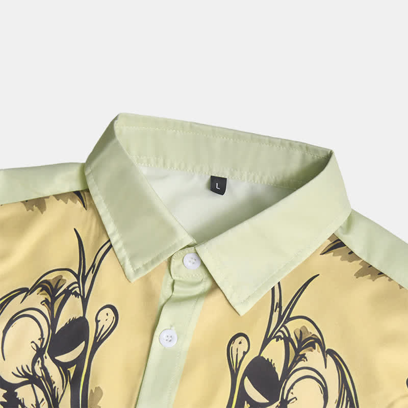Men's Baroque Scroll 3D Printed Western Long Sleeves Shirt - image 7